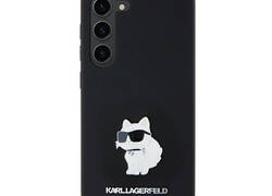 Karl Lagerfeld Silicone Choupette Metal Pin - Etui Samsung Galaxy A35 5G (czarny)