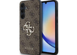 Guess 4G Big Metal Logo - Etui Samsung Galaxy A35 5G (brązowy)