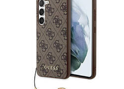 Guess 4G Charms Collection - Etui Samsung Galaxy A35 5G (brązowy)