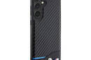 BMW Leather Carbon Blue Line - Etui Samsung Galaxy S24+ (czarny) - zdjęcie 4