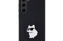 Karl Lagerfeld Silicone Choupette Metal Pin - Etui Samsung Galaxy S24 (czarny) - zdjęcie 3