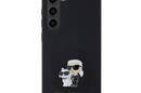 Karl Lagerfeld Silicone Karl & Choupette Metal Pin - Etui Samsung Galaxy S24 (czarny) - zdjęcie 3