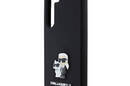 Karl Lagerfeld Silicone Karl & Choupette Metal Pin - Etui Samsung Galaxy S24 (czarny) - zdjęcie 6