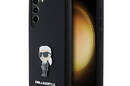 Karl Lagerfeld Silicone Ikonik Metal Pin - Etui Samsung Galaxy S24 (czarny) - zdjęcie 1