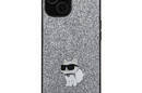 Karl Lagerfeld Fixed Glitter Choupette Logo Metal Pin - Etui Samsung Galaxy A35 5G (srebrny) - zdjęcie 1