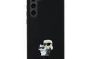 Karl Lagerfeld Silicone Karl & Choupette Metal Pin - Etui Samsung Galaxy A35 5G (czarny) - zdjęcie 1