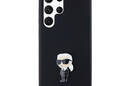 Karl Lagerfeld Silicone Ikonik Metal Pin - Etui Samsung Galaxy S24 Ultra (czarny) - zdjęcie 3