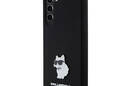 Karl Lagerfeld Silicone Choupette Metal Pin - Etui Samsung Galaxy S24+ (czarny) - zdjęcie 2