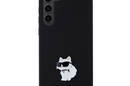 Karl Lagerfeld Silicone Choupette Metal Pin - Etui Samsung Galaxy S24+ (czarny) - zdjęcie 3