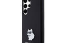 Karl Lagerfeld Silicone Choupette Metal Pin - Etui Samsung Galaxy S24 Ultra (czarny) - zdjęcie 2