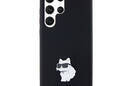 Karl Lagerfeld Silicone Choupette Metal Pin - Etui Samsung Galaxy S24 Ultra (czarny) - zdjęcie 3