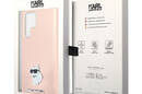 Karl Lagerfeld Silicone Choupette Metal Pin - Etui Samsung Galaxy S24 Ultra (różowy) - zdjęcie 8