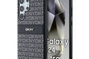 DKNY Leather Mono Stripe & Metal Logo - Etui Samsung Galaxy S24 Ultra (czarny) - zdjęcie 1