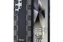 DKNY Leather Checkered Mono Pattern MagSafe - Etui Samsung Galaxy S24 Ultra (czarny) - zdjęcie 1