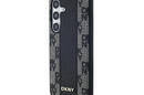 DKNY Leather Checkered Mono Pattern MagSafe - Etui Samsung Galaxy S24+ (czarny) - zdjęcie 2