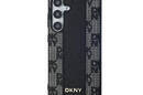 DKNY Leather Checkered Mono Pattern MagSafe - Etui Samsung Galaxy S24+ (czarny) - zdjęcie 3