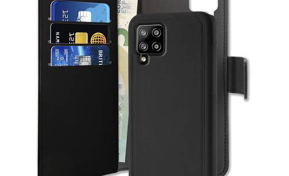 PURO Wallet Detachable - Etui 2w1 Samsung Galaxy A42 5G (czarny) - zdjęcie 1