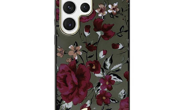 Guess Flower Collection - Etui Samsung Galaxy S23 Ultra (khaki) - zdjęcie 1