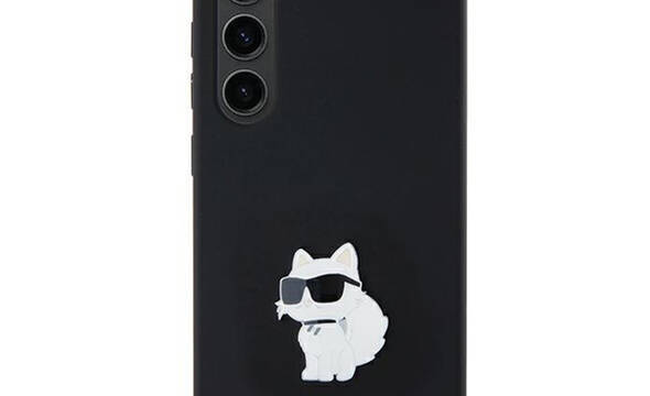 Karl Lagerfeld Silicone Choupette Metal Pin - Etui Samsung Galaxy A35 5G (czarny) - zdjęcie 1