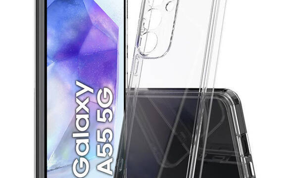 Crong Crystal Shield Cover - Etui Samsung Galaxy A55 5G (przezroczysty) - zdjęcie 1