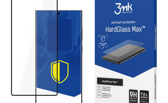 3mk HardGlass Max - Szkło hartowane do Samsung Galaxy S24 Ultra (Czarny) - zdjęcie 1