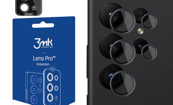 3mk Lens Protection Pro - Szkło na obiektyw aparatu Samsung Galaxy S24 Ultra (Czarny) - zdjęcie 1