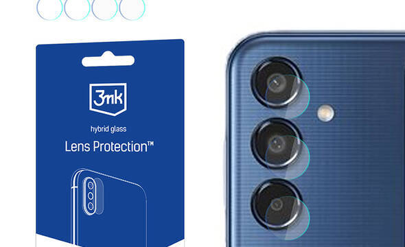 3mk Lens Protection - Szkło na obiektyw aparatu Samsung Galaxy M35 (4 zestawy) - zdjęcie 1