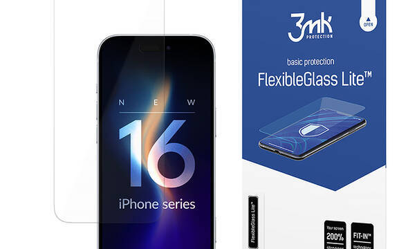 3mk FlexibleGlass Lite - Szkło hybrydowe do iPhone 16 - zdjęcie 1