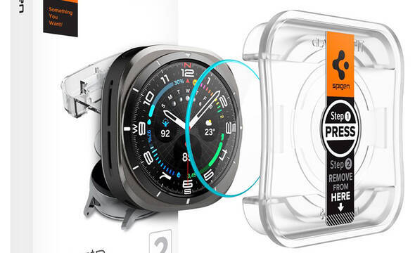 Spigen GLAS.TR EZ FIT 2-Pack - Szkło hartowane do Samsung Galaxy Watch Ultra 47 mm (2 szt) - zdjęcie 1